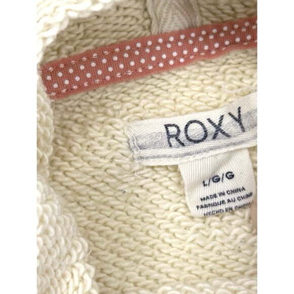 Buckle Roxy Counting Stars Sweatshirt Size L Metro Heather Cream Soft Comfy Cute - Picture 8 of 15